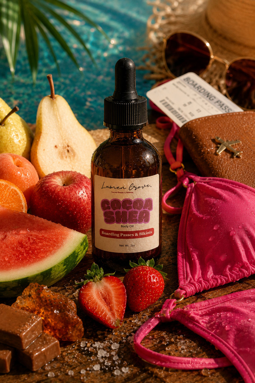 Radiant Body Oil | CocoaShea | Boarding Passes & Bikins
