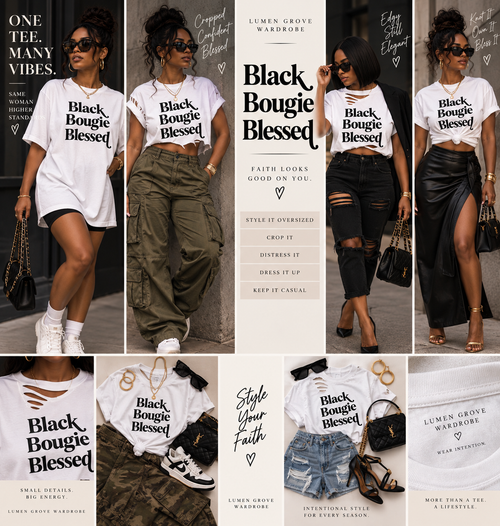 Black Bougie Blessed Tee
