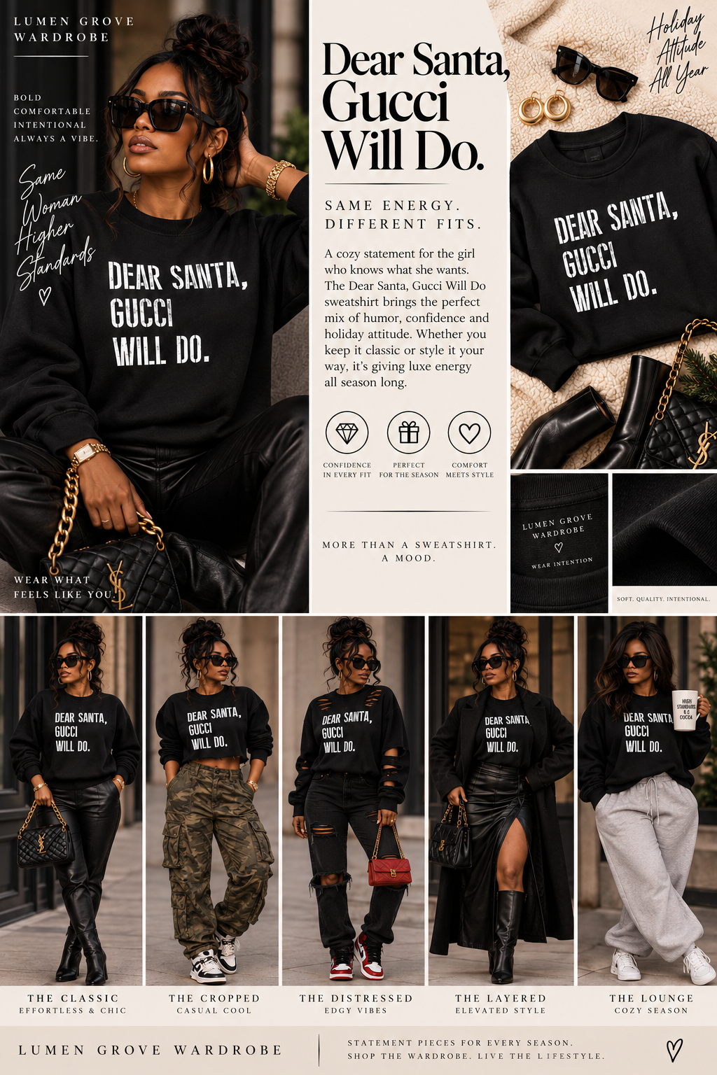Dear Santa, Gucci Will Do Sweatshirt