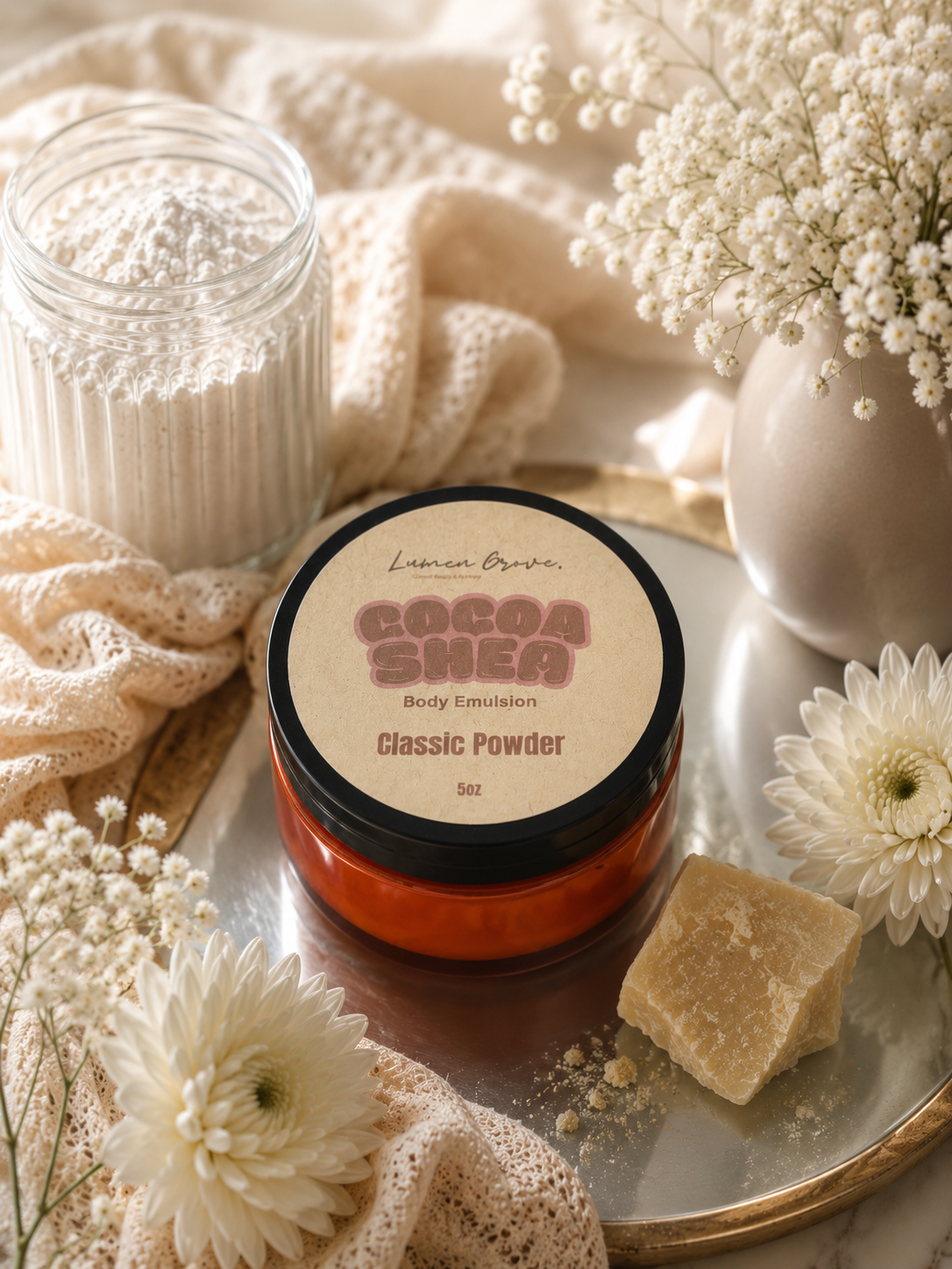 Body Emulsion| Cocoa Shea| Classic Powder
